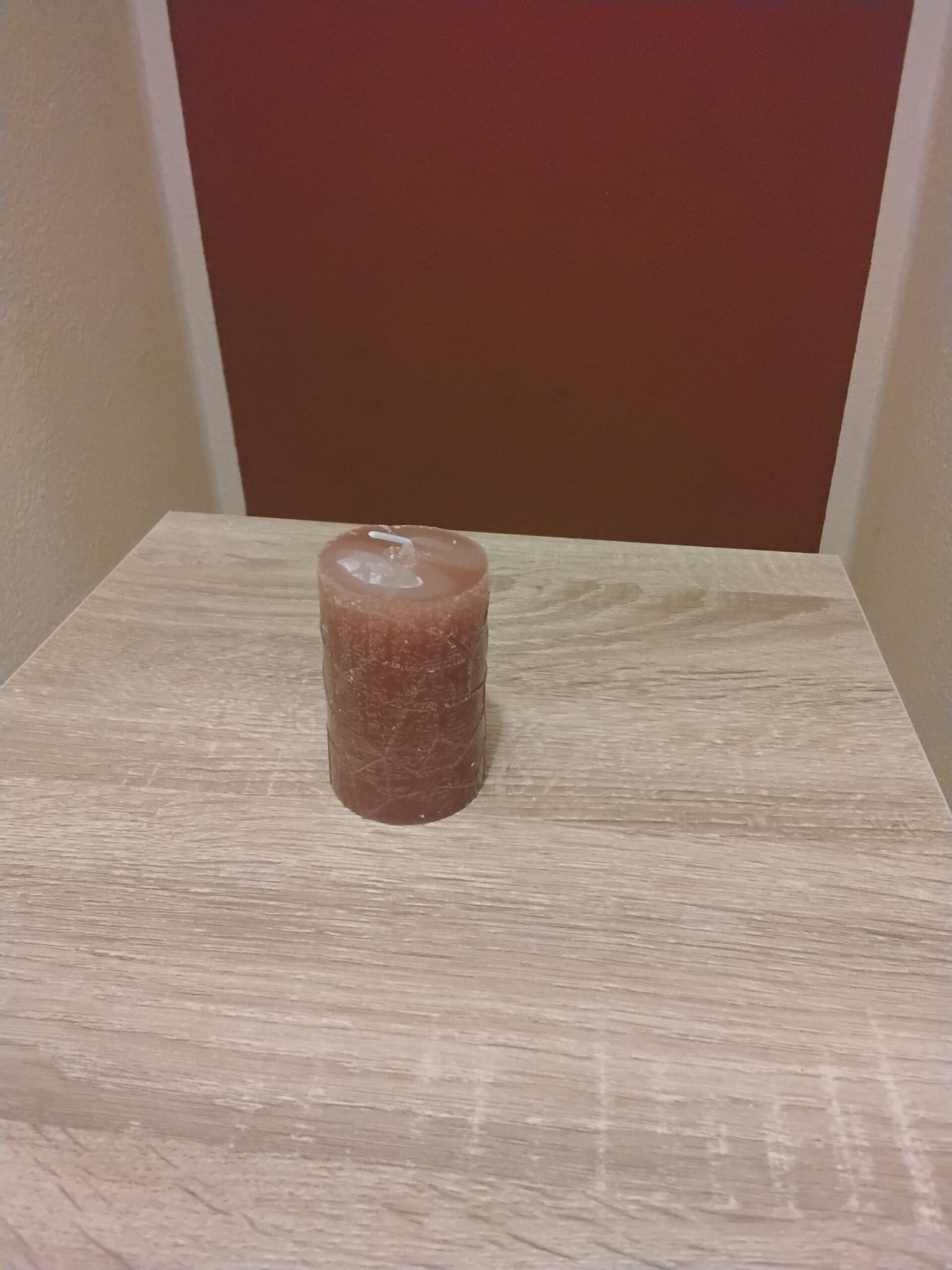 Rundkerze mit Muster