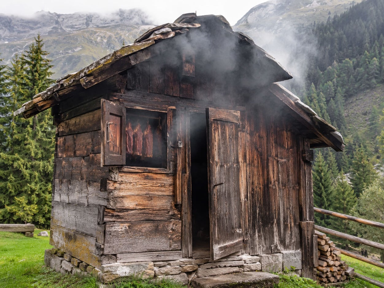 Zirbenholz-Hackgut zum Räuchern, Selchen und BBQ-Smoken aus der Steiermark