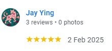 Google review from Jay