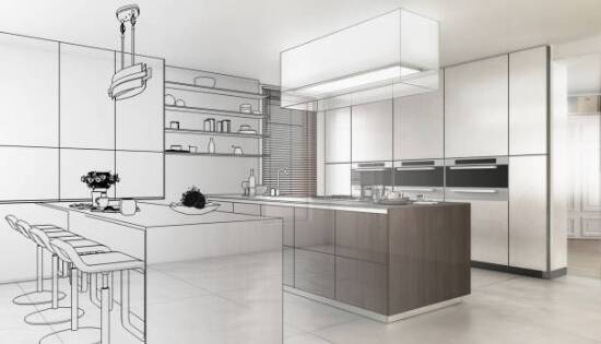 Open-plan kitchen redesign service