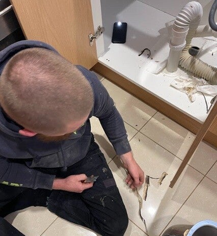 Onsite plumbing work