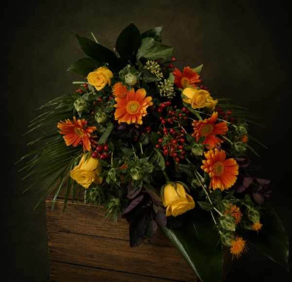 Rouwboeket Oranje
