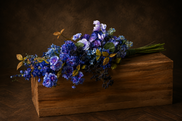 Zijde Boeket Blauw