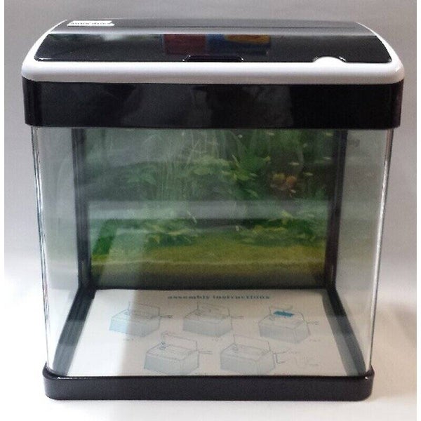 Komplett LED-Aquarium 19 Liter schwarz/weiß