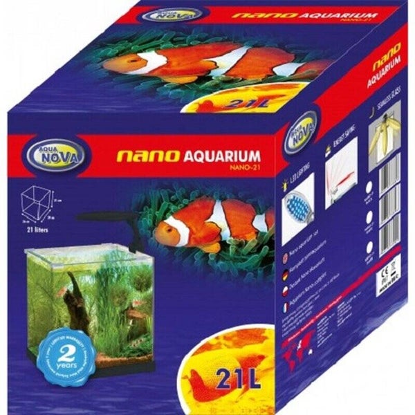 Nano-Komplett LED-Aquarium - 21 Liter in schwarz / www.2handaquaristik.de