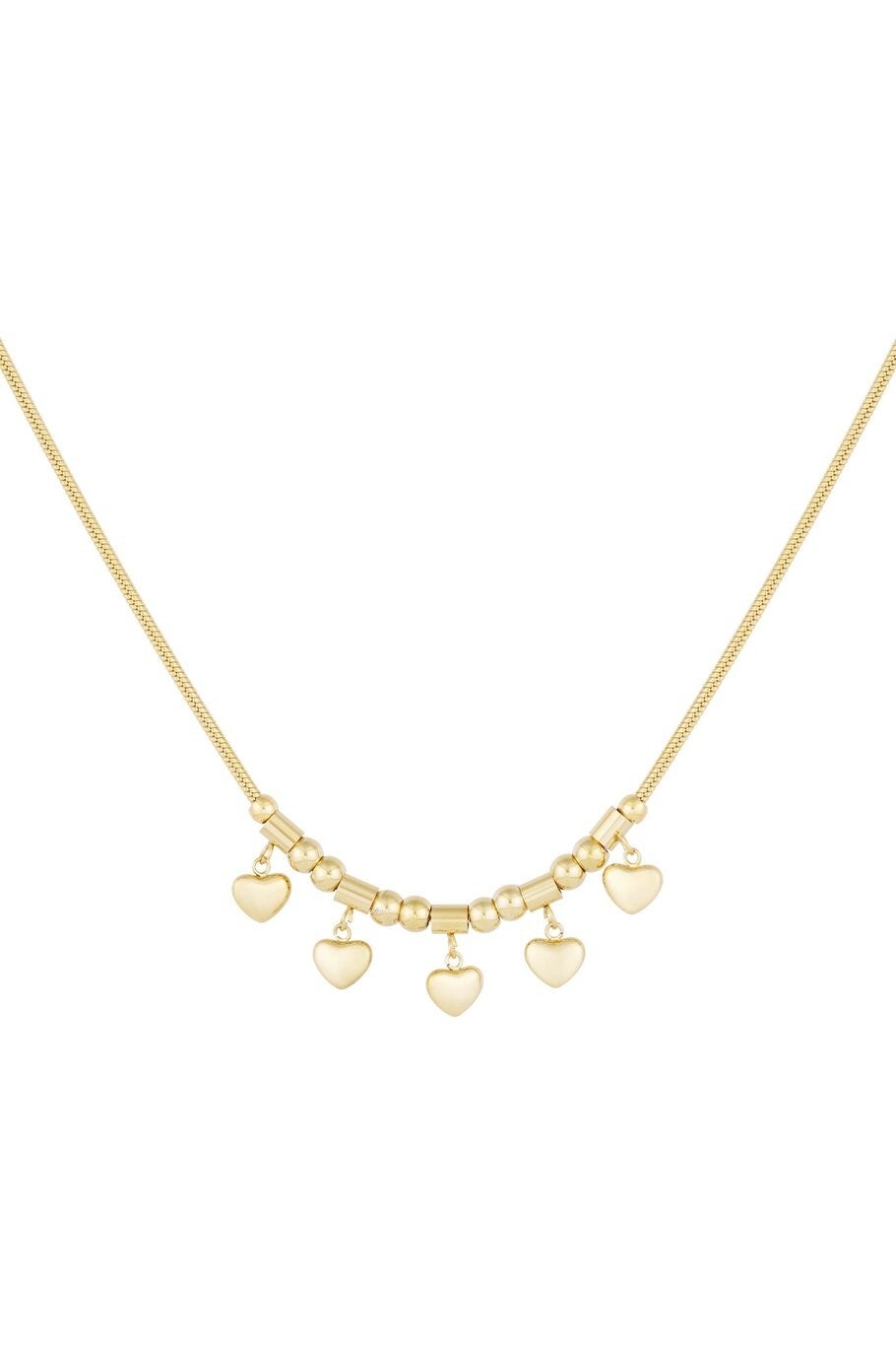 Lover necklace goud