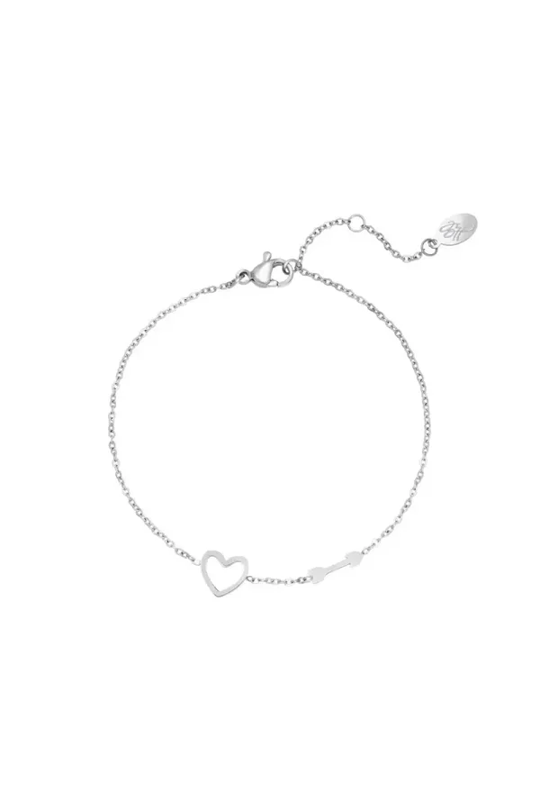 Hart en pijl armband zivler