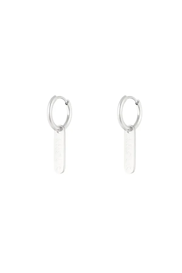 Amour earring silver