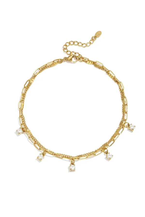Bling enkelbandje