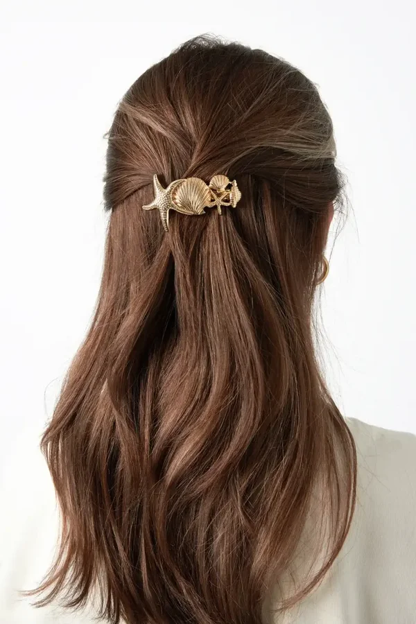 Haarclip Zeester & Schelp