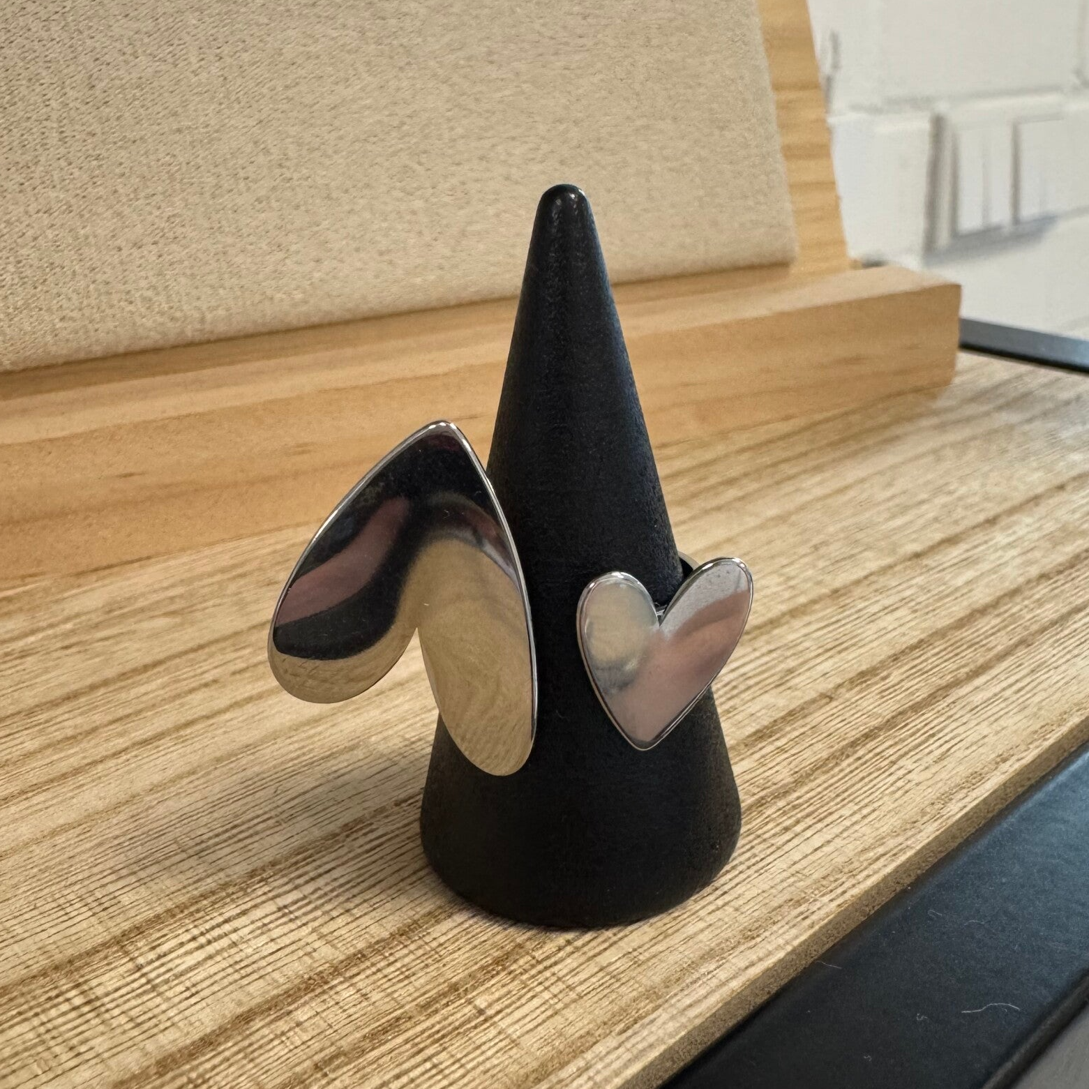 Double Heart Silver/Gold