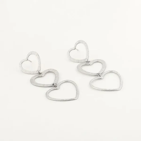 Amber oorbellen zilver