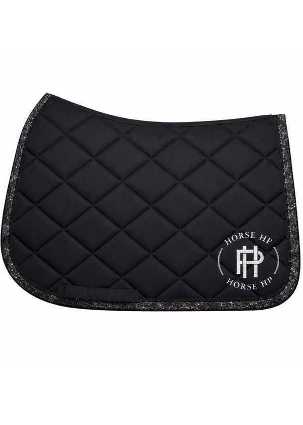 Tapis noir - bord pailleté