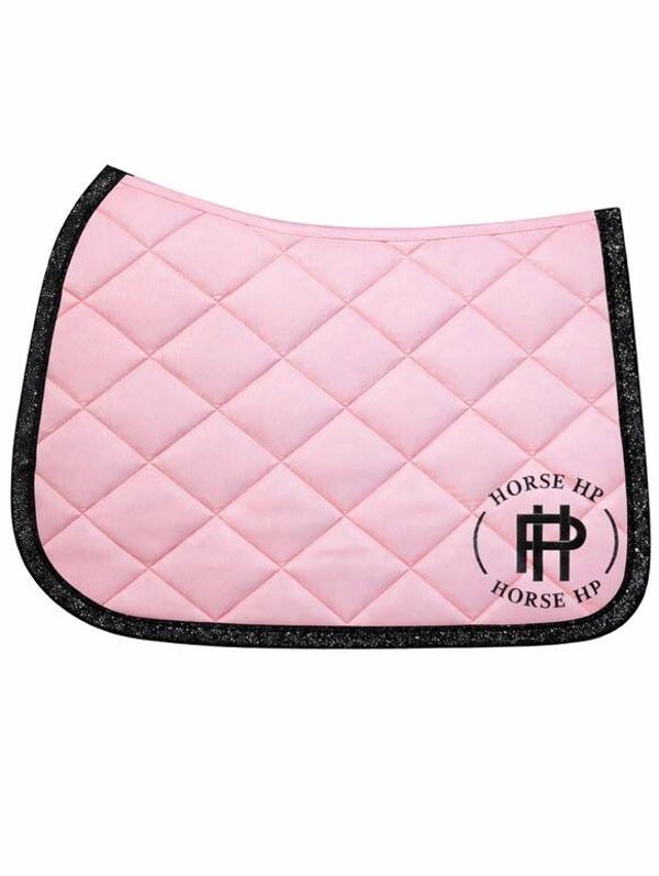 Tapis rose clair - bord pailleté