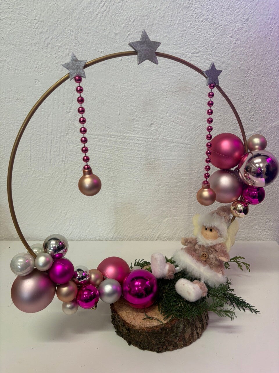 Geschmückter Weinachtsring