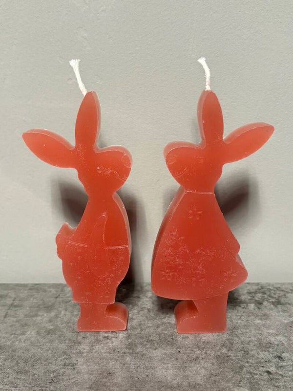 Kerze Osterpäärchen Figur