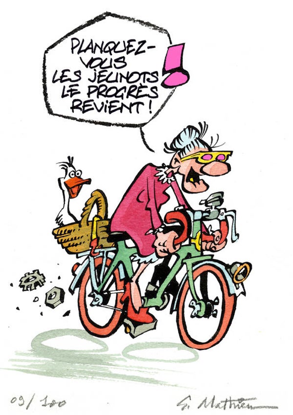 Mamy en vélo
