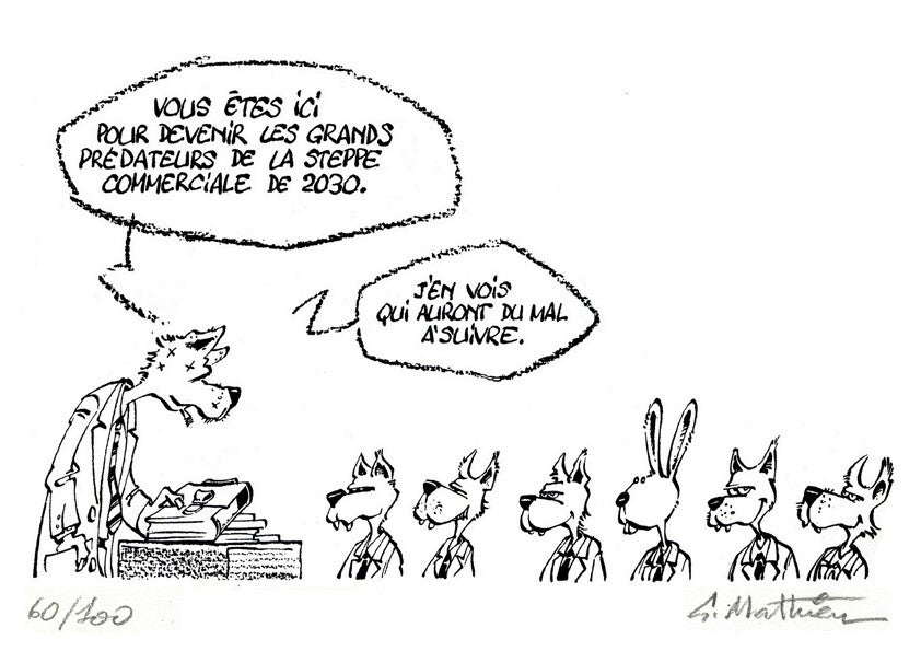 Le loup et les lapins