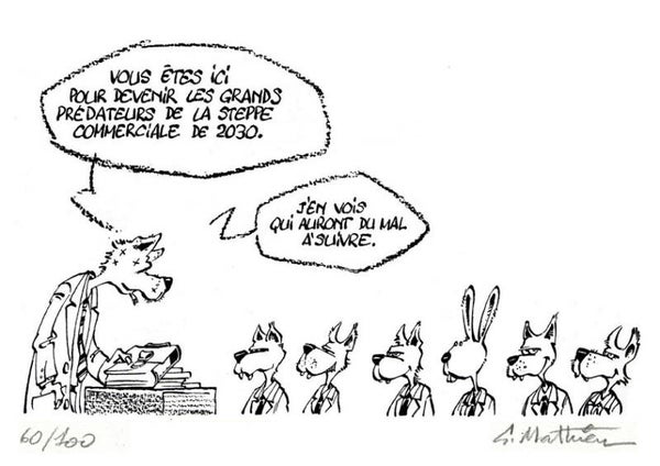 Le loup et les lapins