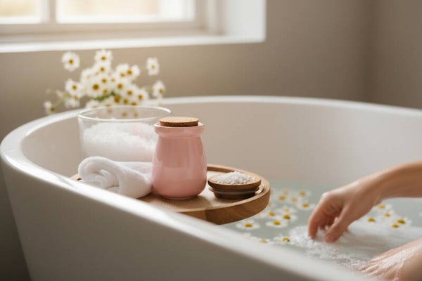 Honeysuckle Heaven Bath Salt Jar – Pink Resin