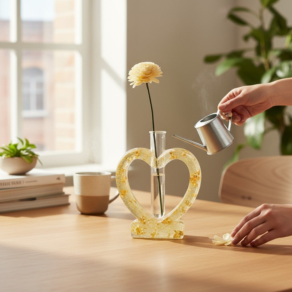 Bud Vase - Gold Accent