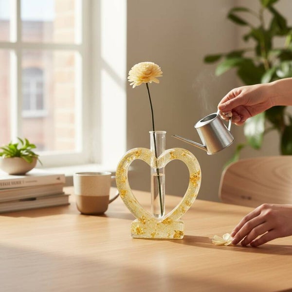 Bud Vase - Gold Accent