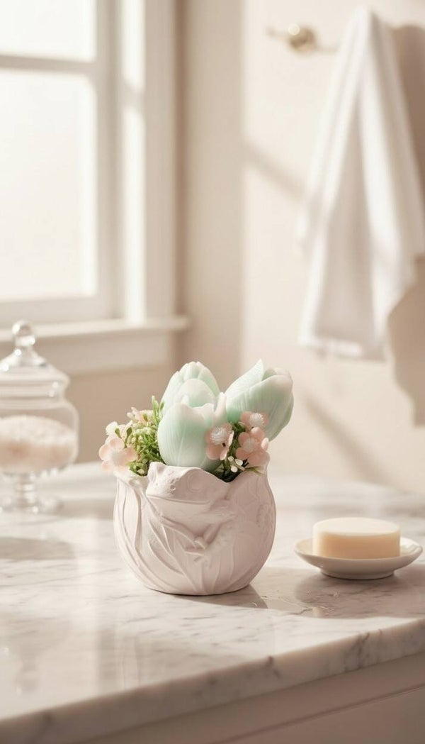 Froggy Soap Flower Bouquet – Lime & Coconut