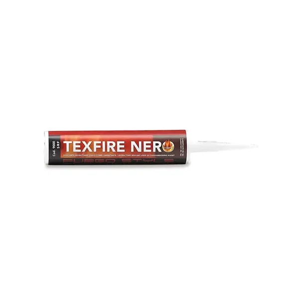 MASTIC REFRACTAIRE COLLE NOIRE HAUTE TEMPERATURE 1200C - tube de 500g