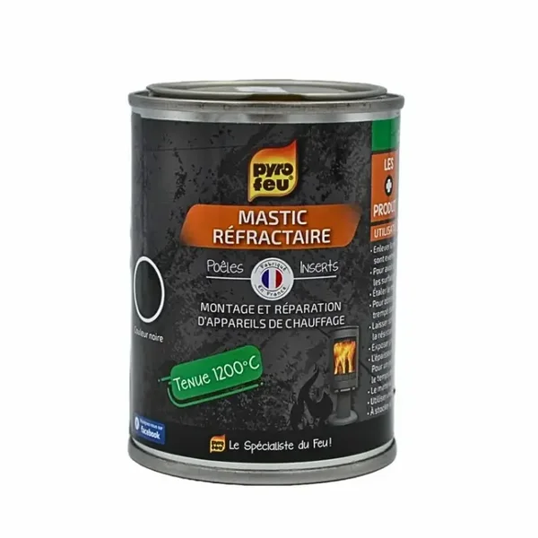 Mastic réfractaire hautes températures 1200C - pot 450g
