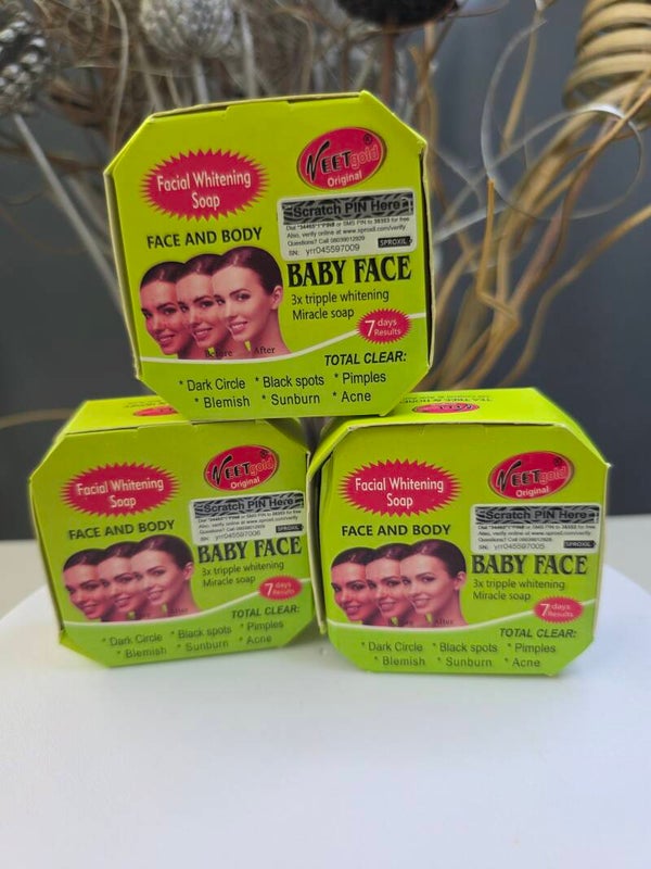 VEET GOLD BABY FACE SOAP FACE AND BODY SOAP