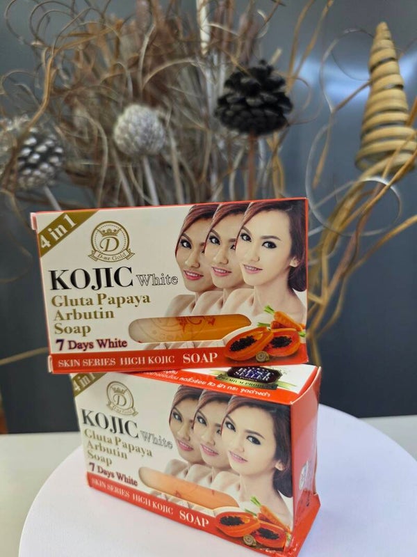 Kojic White Gluta Papaya Arbutin Soap
