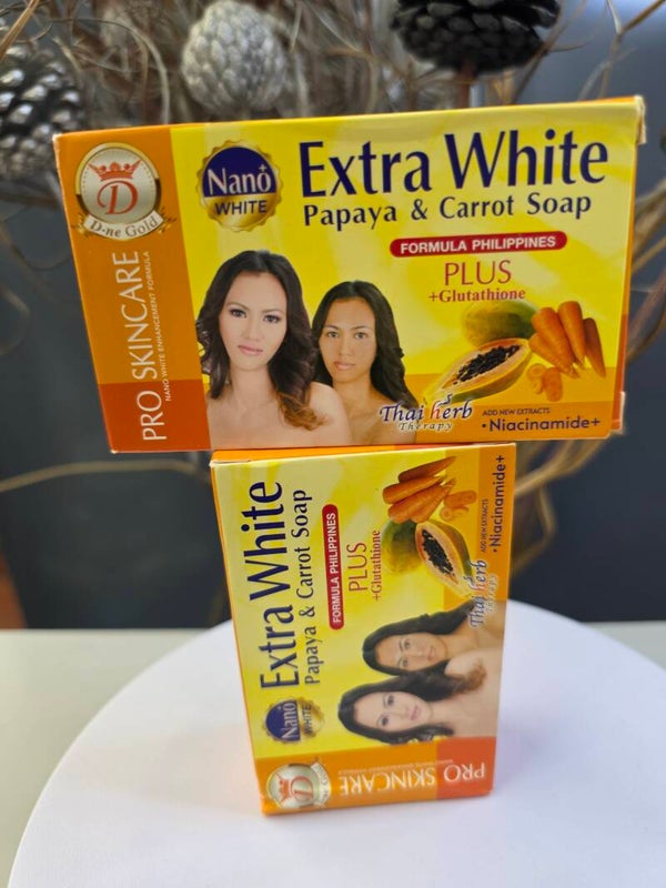 Nano Extra White Papaya & Carrot Soap