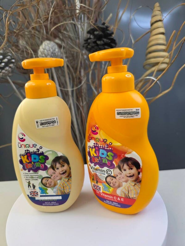 Unique Kids & Teens Natural Moisturiser Body Lotion 500ml