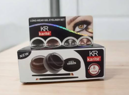 Karite 2-in-1 Black & Brown Gel Eyeliner Set