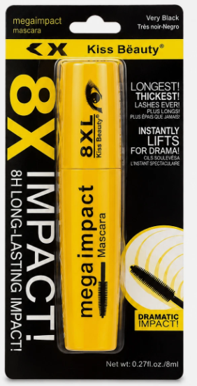 Kiss Beauty Mega Impact 8XL Waterproof Mascara Black