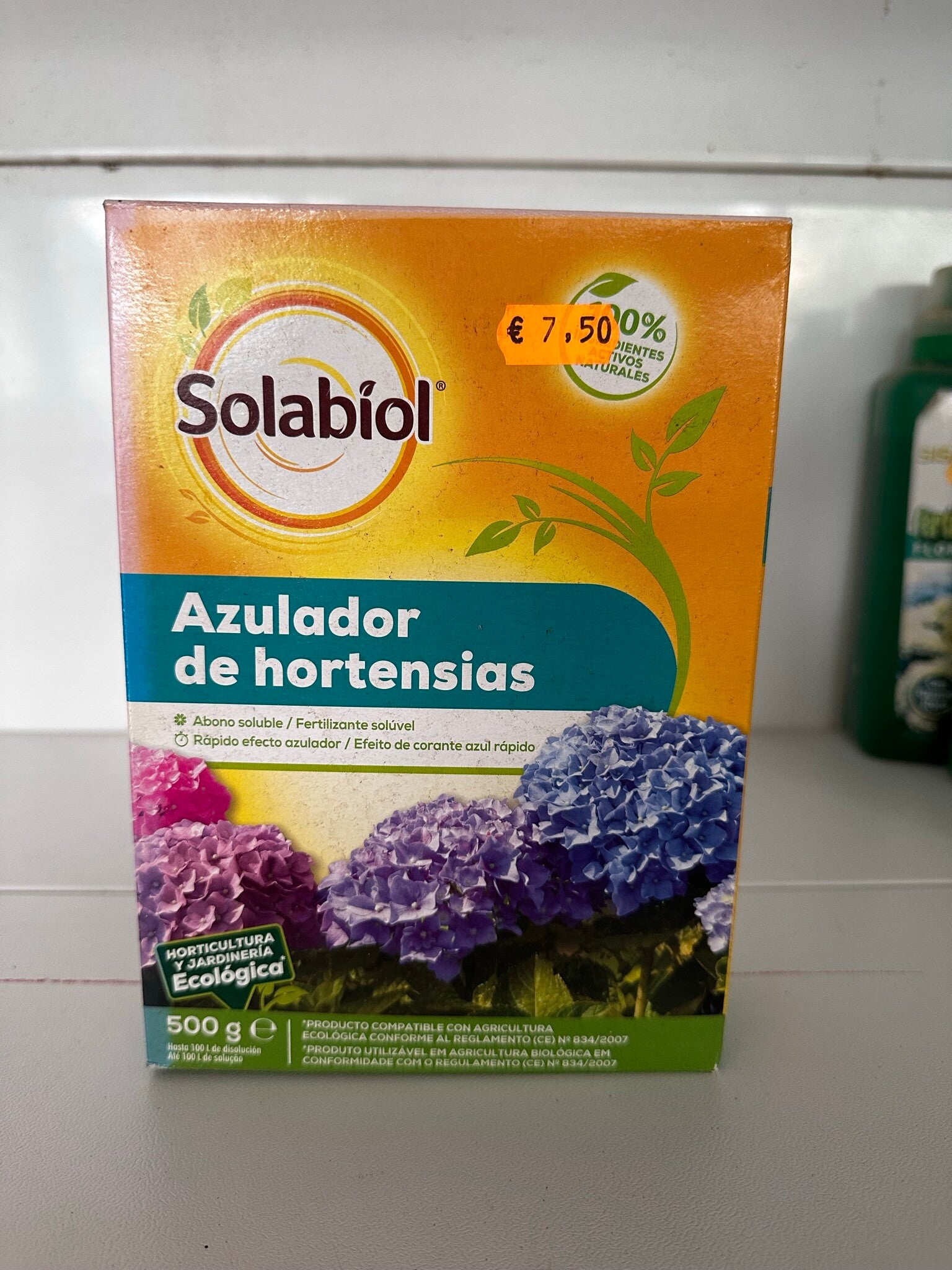 Azulador de hortensias Solabiol 500 gr