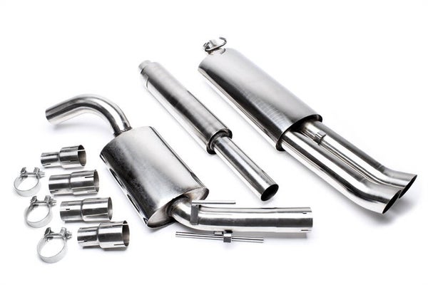 VW Golf MK2 TA Technix Edelstahlanlage 2x76mm DTM