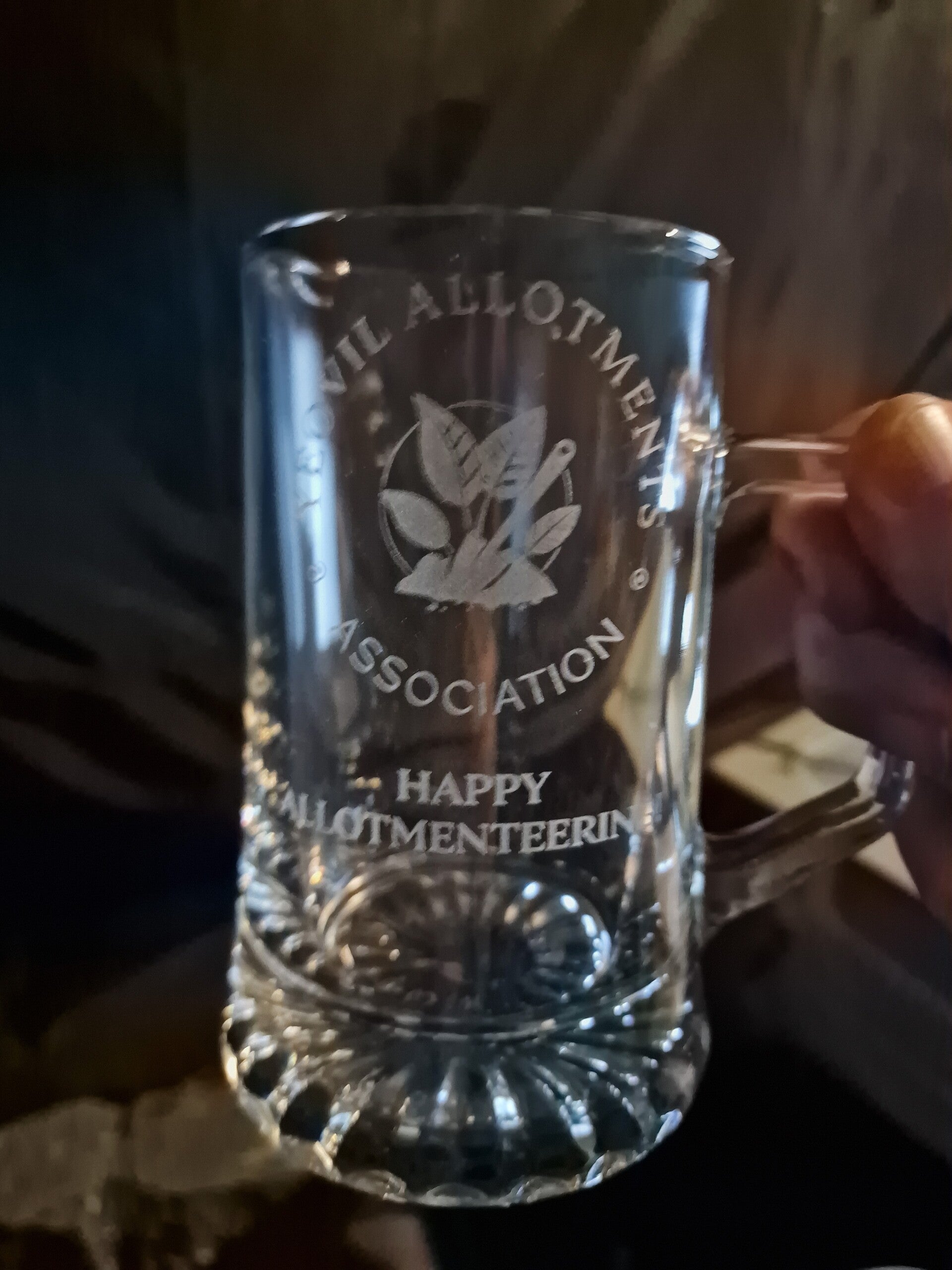 Pint Glass with handle