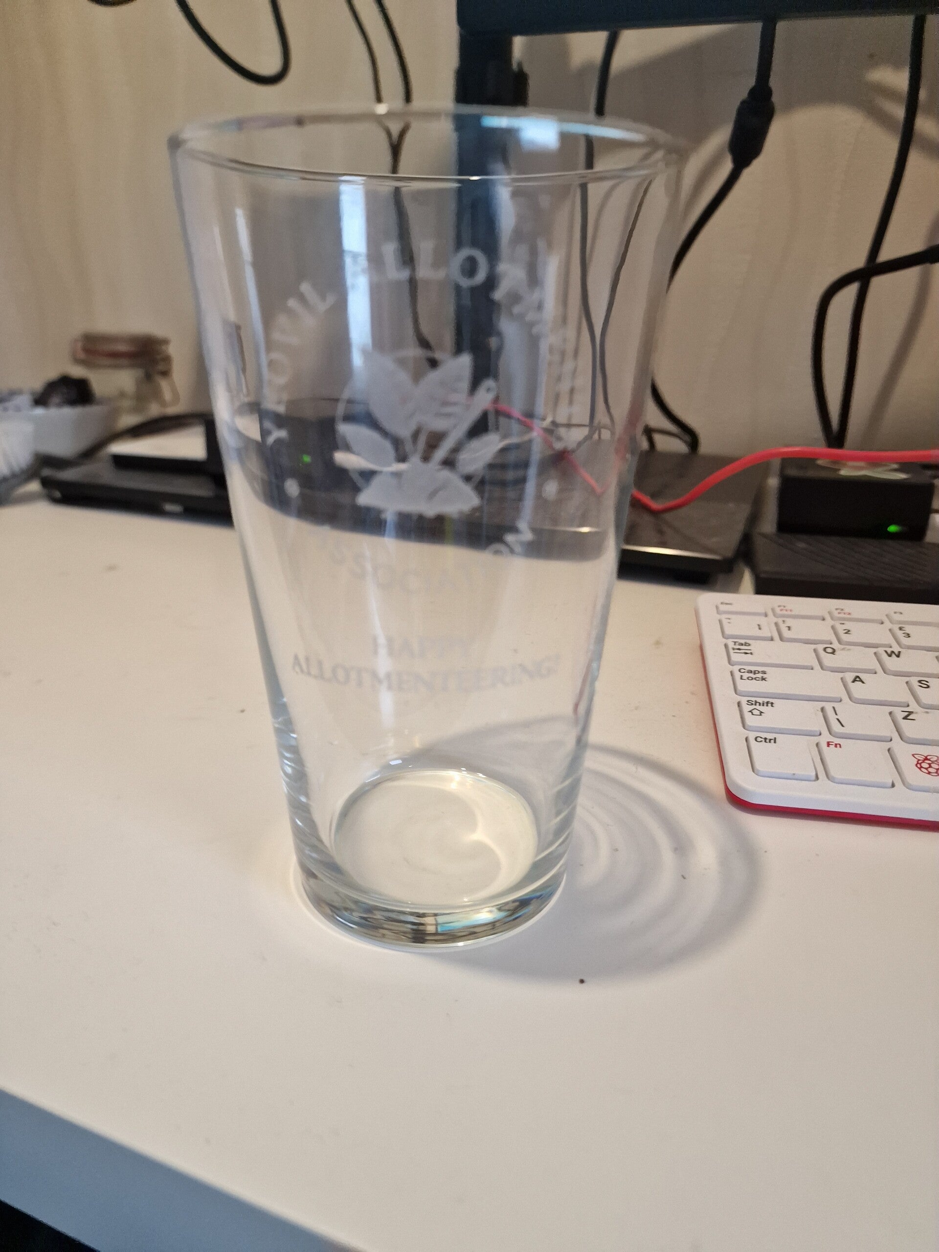 Pint Glass with Word Logo