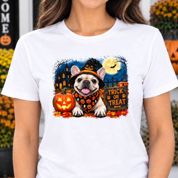Frenchie Halloween print