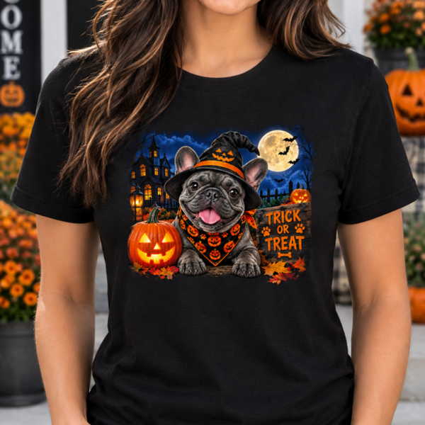 Frenchie Halloween print