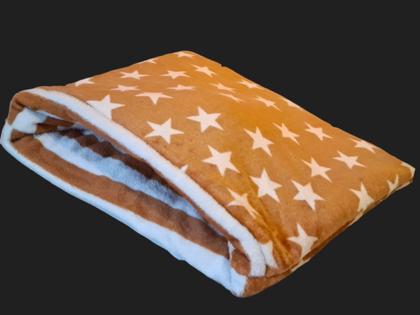 Hondenslaapzak Goud met sterren en strepen