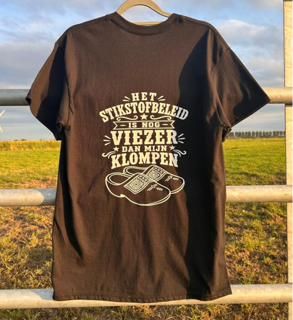 stikstofbeleid klompen T-shirt