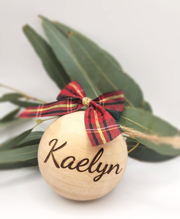 Wooden Christmas Bauble