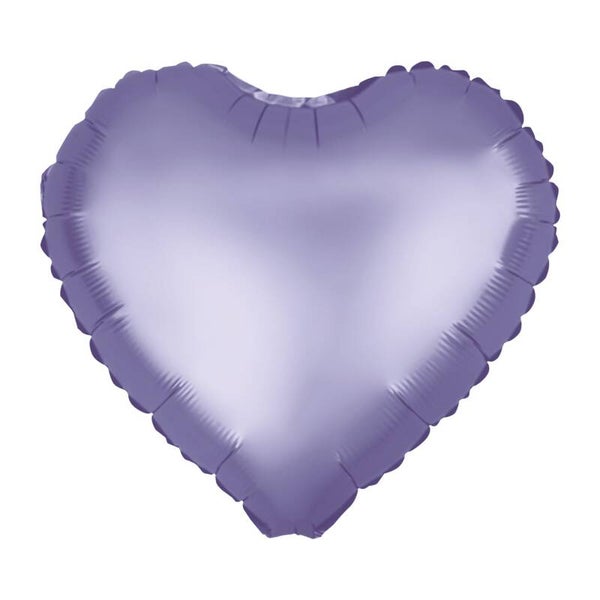 Foliopallo Sydän - matta violetti 45cm