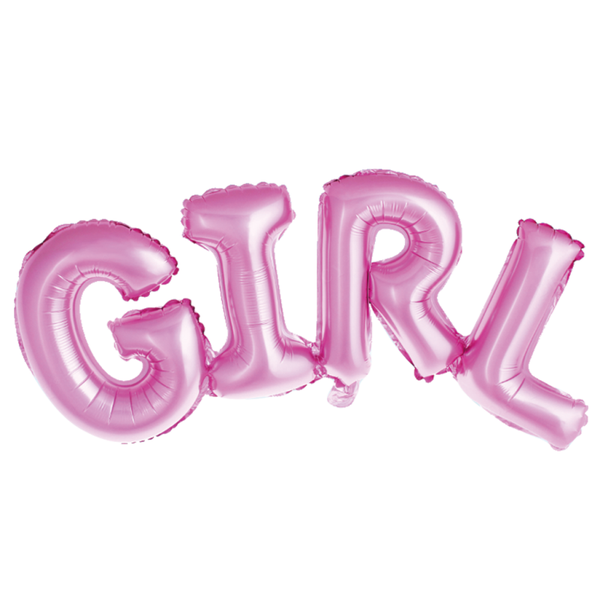 GIRL-folioilmapallo, 107 × 38 cm