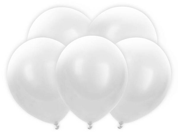 LED-ilmapallot – Valkoinen, 30 cm, 5 kpl