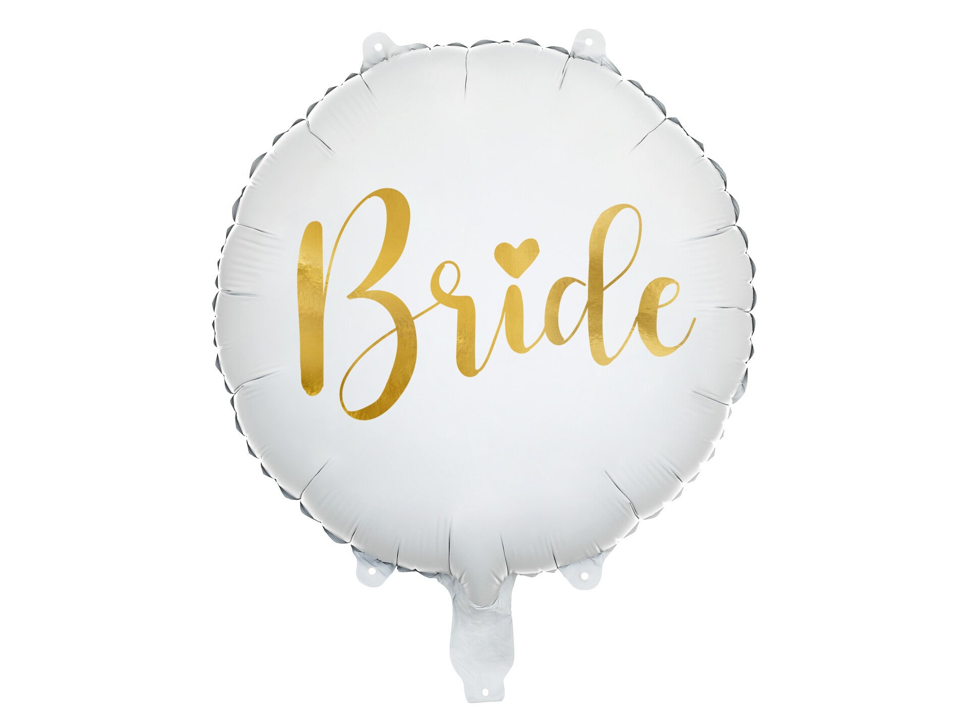 Foliopallo ”Bride”, 45 cm, valkoinen