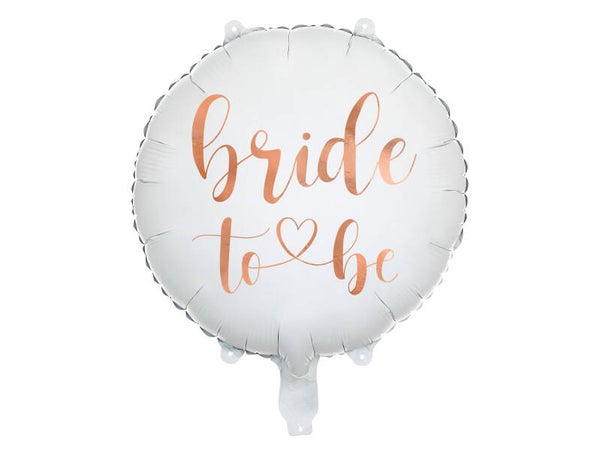 Foliopallo ”Bride to Be”, 45 cm, valkoinen