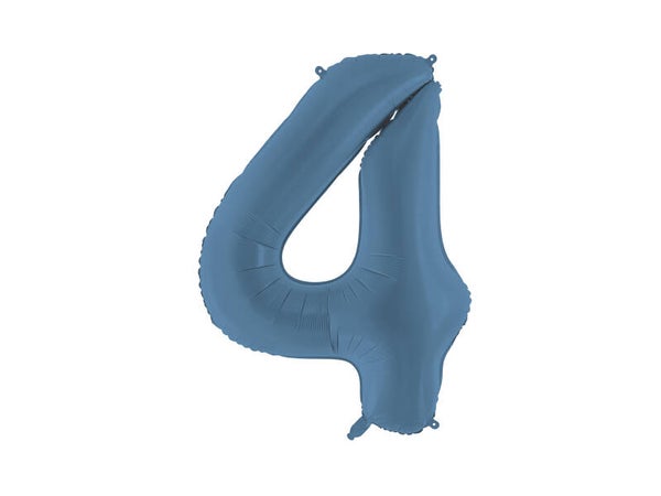 Numerofoliopallo ”4”, 86 cm, tummansininen